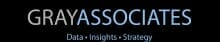 Gray Associates logo with tagline, Data + Insights + Strategy