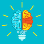 Brain idea vector graphic