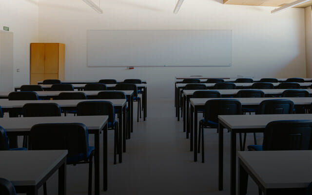 Empty classroom
