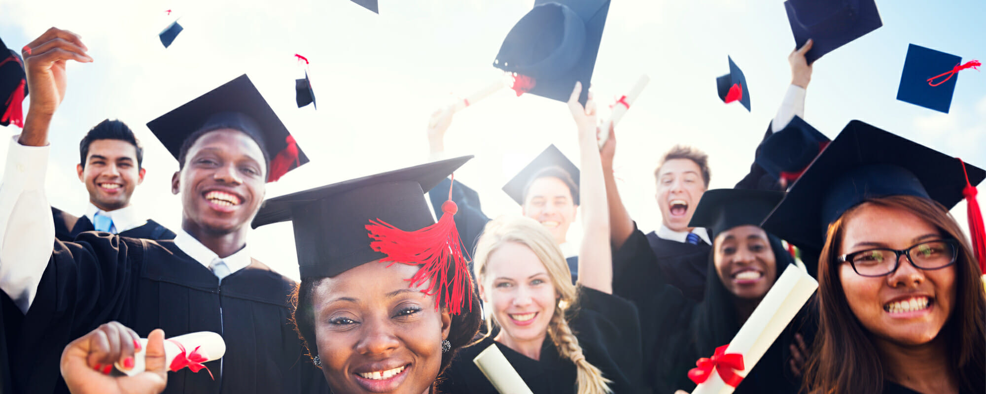 Students at graduation