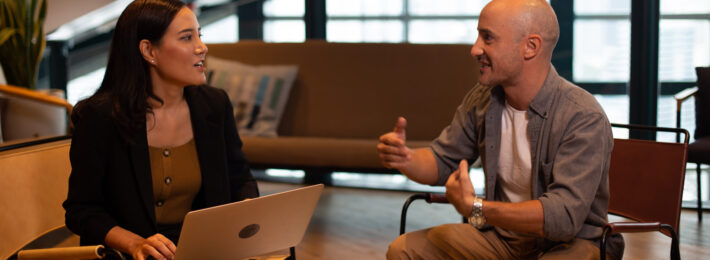 image of a coach doing coaching