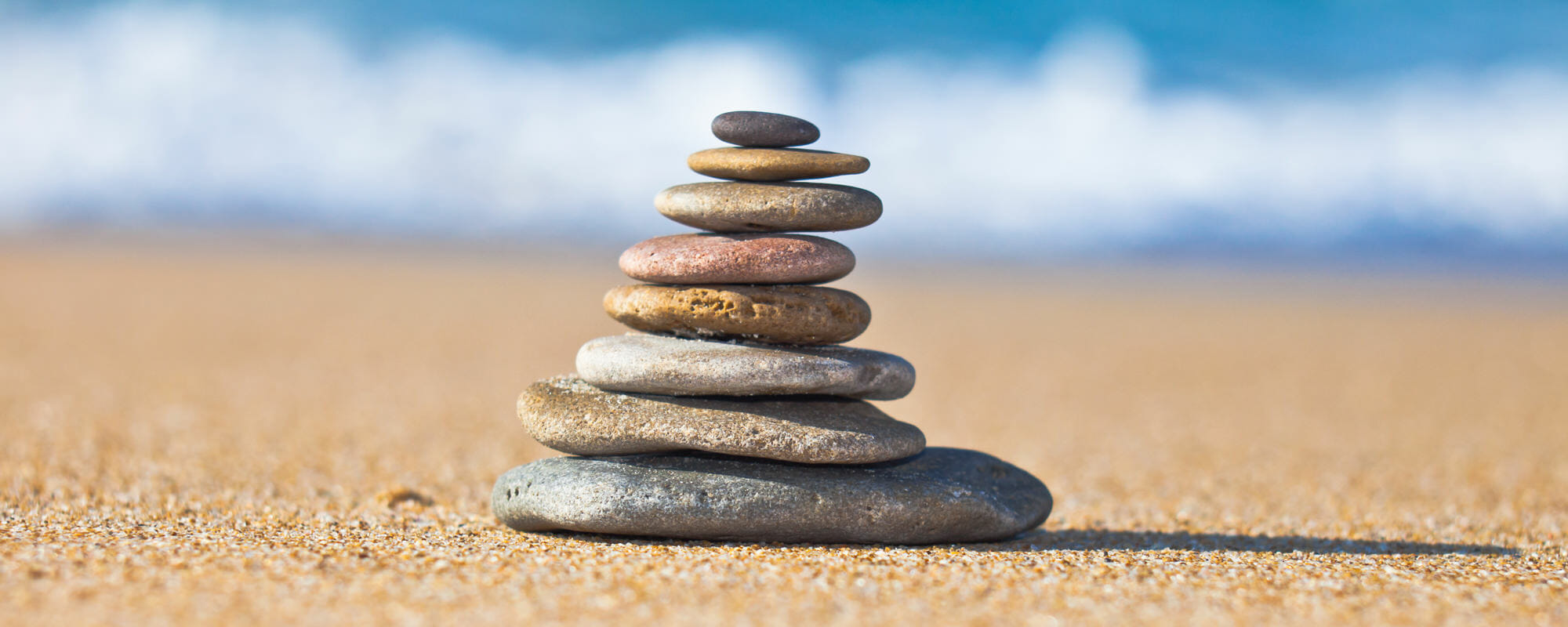 Stacked zen stones