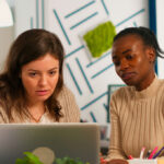 Diverse women in a business meeting