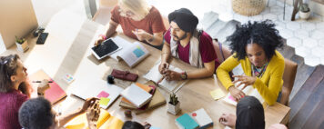 Diverse people in a meeting