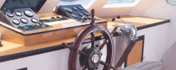 Boat steering wheel