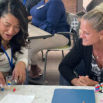 Group of attendees doing an activity at an Academic Impressions conference