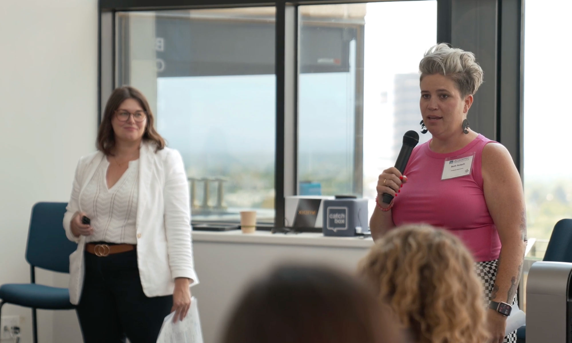 Beth Rotach presenting at an Academic Impression Workshop