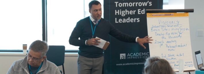 Image of Amit Mrig presenting at a leadership workshop.